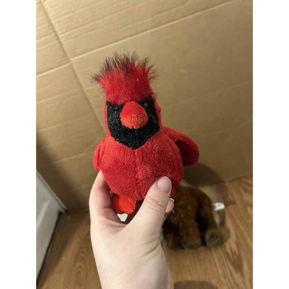 Webkinz Lot Cardinal, Sea Turtle , Bulldog, Brown Horse & Clydesdale NO CODES